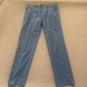 Vince linen cotton‎ blend Chino Ankle Pants in light blue Women’s Size 8